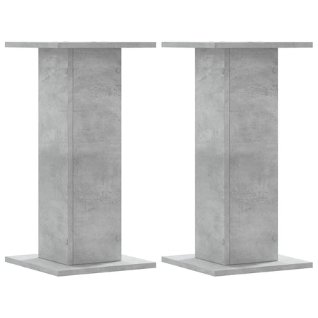 VidaXL højttalerstativer 2 stk 30x30x60 cm konstrueret træ betongrå