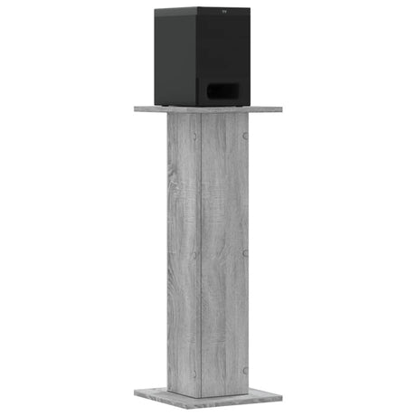 VidaXL højttalerstativer 2 stk 30x30x80 cm forarbejdet træ grå sonoma