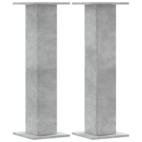Vidaxx højttalerstativer 2 stk 30x30x95 cm konstrueret træ betongrå