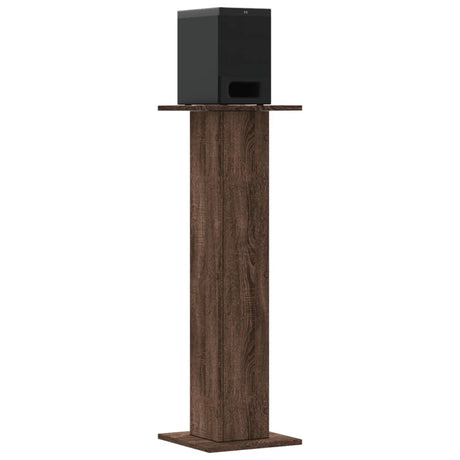 Vidaxx højttalerstativer 2 stk 30x30x95 cm forarbejdet træbrun eg