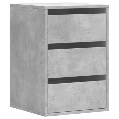Vidaxl ladekast 40x41x58 cm bewerkt hout betongrijs