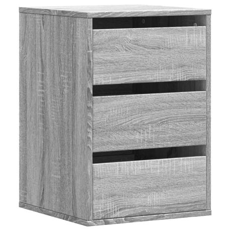 Vidaxl ladekast 40x41x58 cm bewerkt hout grijs sonoma eikenkleurig