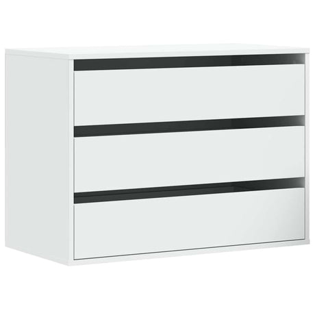 Vidaxl ladekast 80x41x58 cm bewerkt hout wit