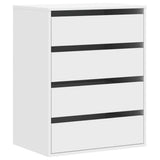 Vidaxl ladekast 60x41x76 cm bewerkt hout wit