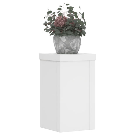 VidaXL plantestativer 2 stk 10x10x18 cm konstrueret træ hvid