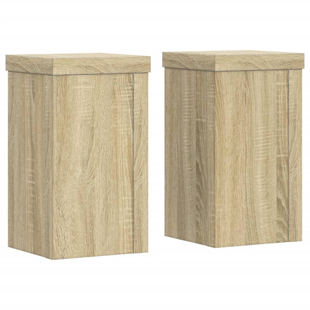 Vidaxx plantestativer 2 stk 10x10x18 cm konstrueret træ sonoma eg