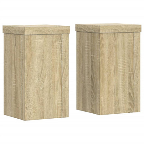 Vidaxx plantestativer 2 stk 10x10x18 cm konstrueret træ sonoma eg