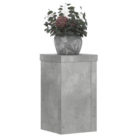 Vidaxx plantestativer 2 stk 10x10x18 cm konstrueret træ betongrå