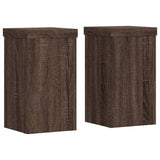 Vidaxx plantestativer 2 stk 10x10x18 cm forarbejdet træ brun eg