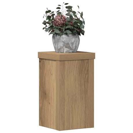 Vidaxx plantestativer 2 stk 10x10x18 cm træ håndværks eg