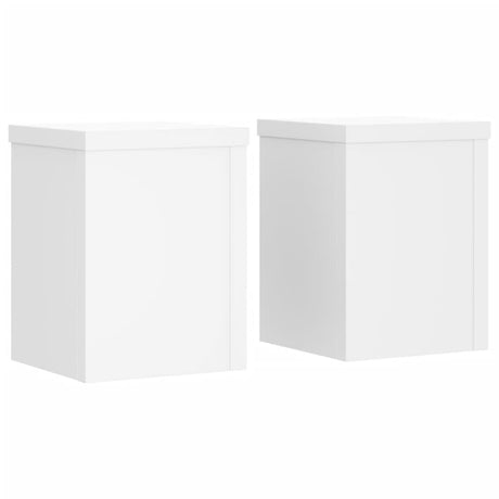 Vidaxx plantestativer 2 stk 15x15x20 cm konstrueret træ hvid
