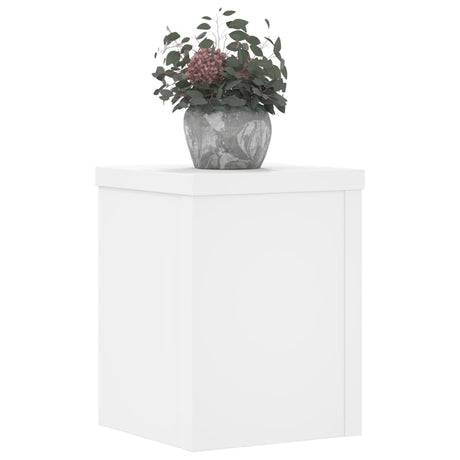 Vidaxx plantestativer 2 stk 15x15x20 cm konstrueret træ hvid