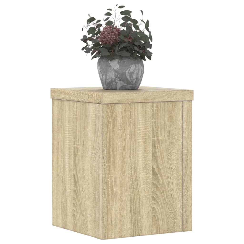 Vidaxx plantestativer 2 stk 15x15x20 cm konstrueret træ sonoma eg