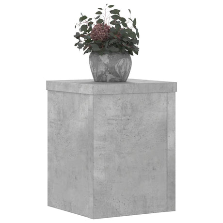 Vidaxx plantestativer 2 stk 15x15x20 cm konstrueret træ betongrå