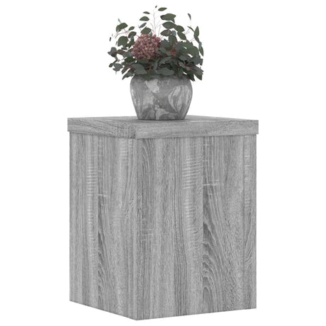 Vidaxxl plantestativer 2 stk 15x15x20 cm konstrueret træ grå sonoma