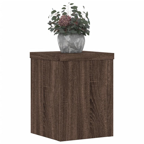 Vidaxx plantestativer 2 stk 15x15x20 cm konstrueret træ brun eg