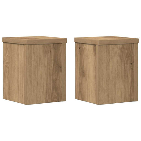 Vidaxx plantestativer 2 stk 15x15x20 cm træ håndværks eg
