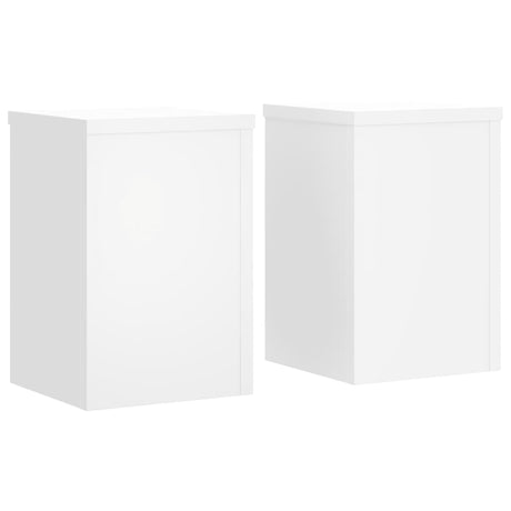 VidaXL plantestativer 2 stk 20x20x30 cm konstrueret træ hvid