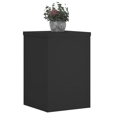 VidaXL plantestativer 2 stk 20x20x30 cm forarbejdet træ sort