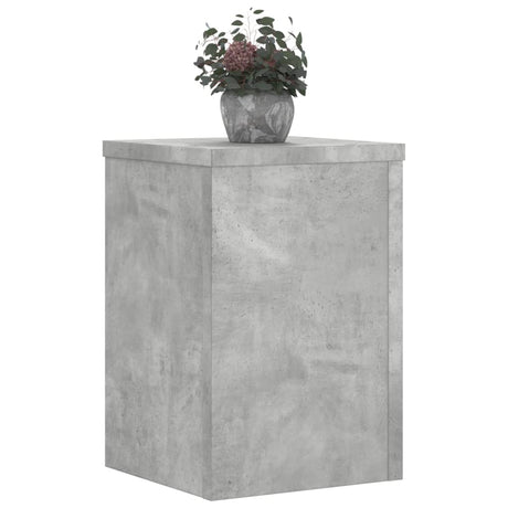 Vidaxx plantestativer 2 stk 20x20x30 cm konstrueret træ betongrå