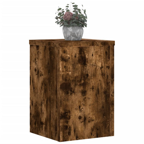 Vidaxx plantestativer 2 stk 20x20x30 cm forarbejdet træ røget eg