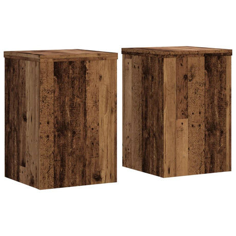 Vidaxx plantestativer 2 stk 20x20x30 cm behandlet træ, gammelt træfarvet