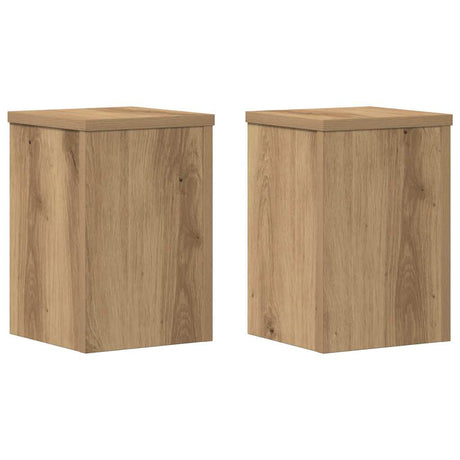 Vidaxx plantestativer 2 stk 20x20x30 cm træ håndværks eg