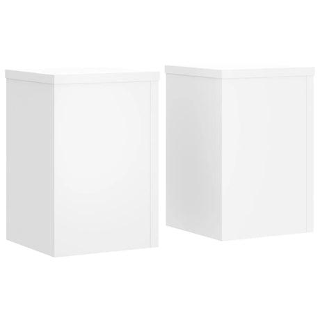 Vidaxx plantestativer 2 stk 25x25x35 cm konstrueret træ hvid