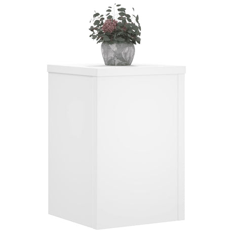 Vidaxx plantestativer 2 stk 25x25x35 cm konstrueret træ hvid