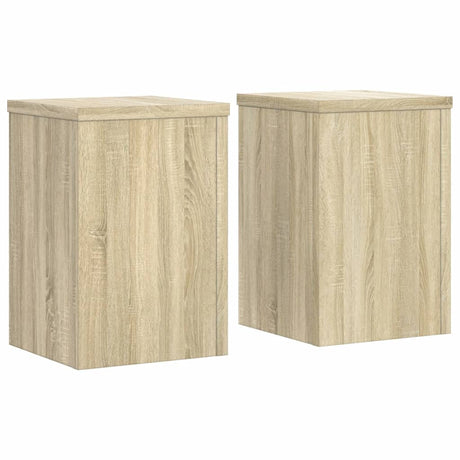 Vidaxxl plantestativer 2 stk 25x25x35 cm konstrueret træ sonoma eg