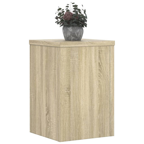 Vidaxxl plantestativer 2 stk 25x25x35 cm konstrueret træ sonoma eg
