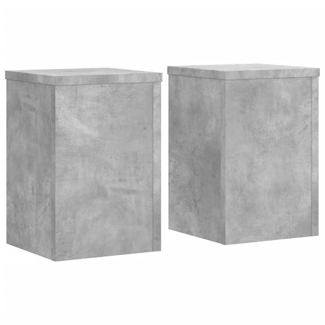 Vidaxx plantestativer 2 stk 25x25x35 cm konstrueret træ betongrå