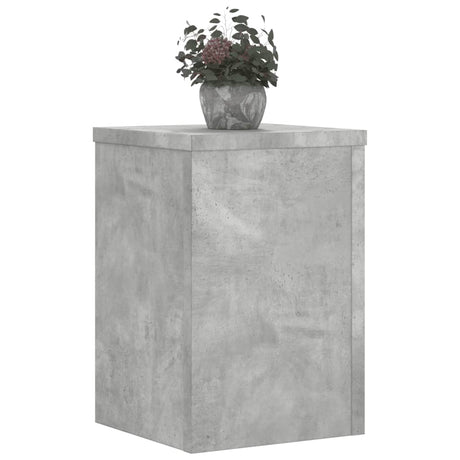 Vidaxx plantestativer 2 stk 25x25x35 cm konstrueret træ betongrå