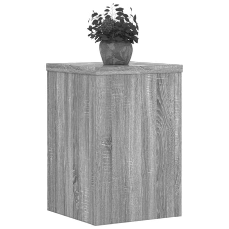 Vidaxxl plantestativer 2 stk 25x25x35 cm konstrueret træ grå sonoma
