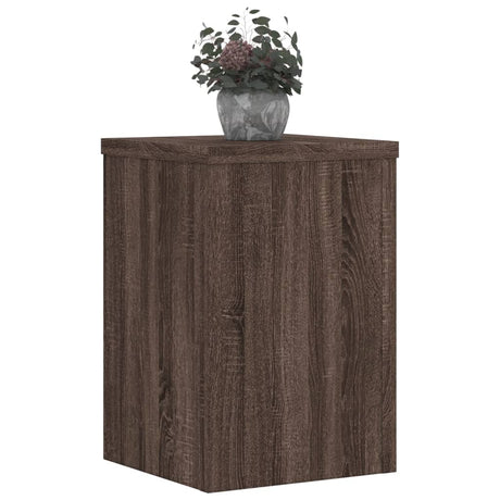 Vidaxx plantestativer 2 stk 25x25x35 cm konstrueret træ brun eg