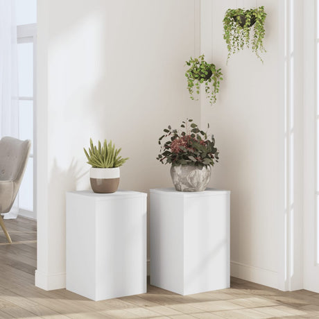 Vidaxx plantestativer 2 stk 30x30x50 cm konstrueret træ hvid