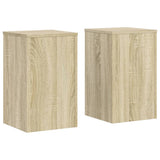 VidaXL plantestativer 2 stk 30x30x50 cm konstrueret træ sonoma eg