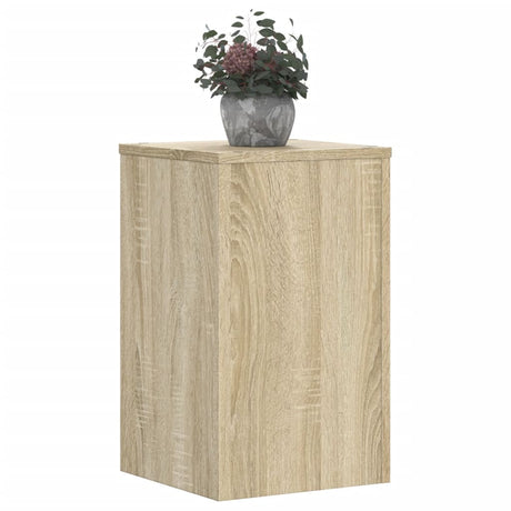 VidaXL plantestativer 2 stk 30x30x50 cm konstrueret træ sonoma eg