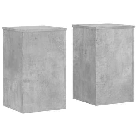 Vidaxx plantestativer 2 stk 30x30x50 cm konstrueret træ betongrå