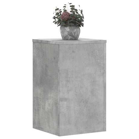 Vidaxx plantestativer 2 stk 30x30x50 cm konstrueret træ betongrå