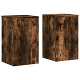 Vidaxx plantestativer 2 stk 30x30x50 cm forarbejdet træ røget eg
