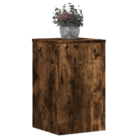 Vidaxx plantestativer 2 stk 30x30x50 cm forarbejdet træ røget eg