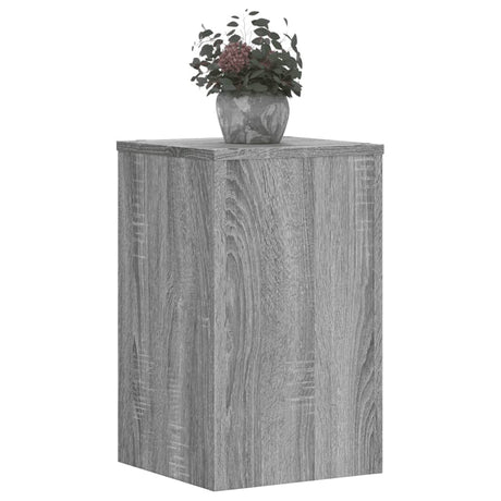 Vidaxxl plantestativer 2 stk 30x30x50 cm konstrueret træ grå sonoma
