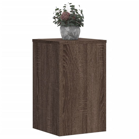 Vidaxx plantestativer 2 stk 30x30x50 cm konstrueret træ brun eg