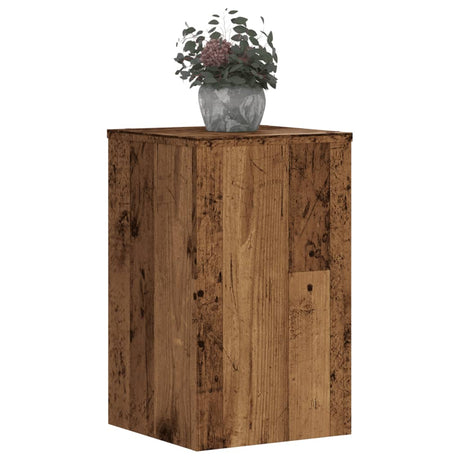 VidaXL plant stands 2 pcs 30x30x50 cm treated wood, old wood-colored