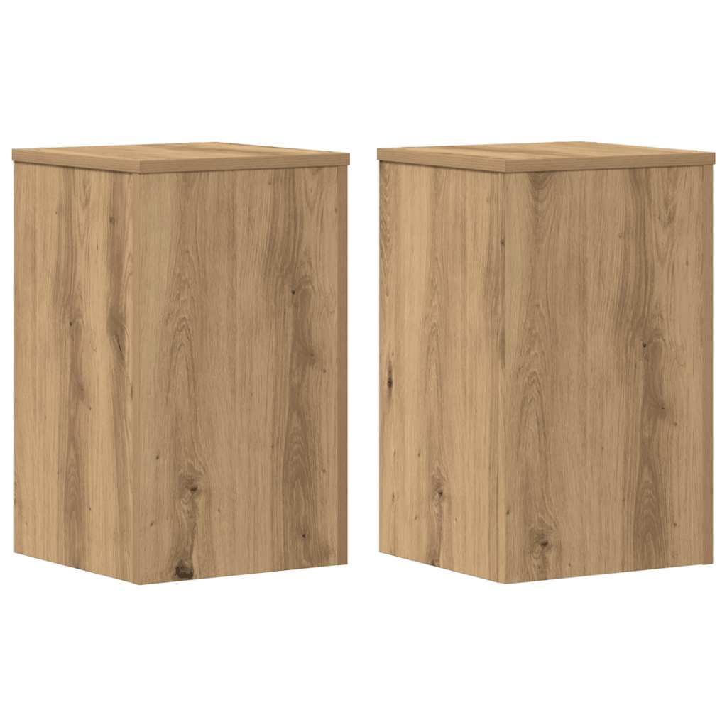 Vidaxx plantestativer 2 stk 30x30x50 cm træ håndværks eg