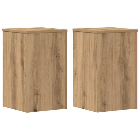 Vidaxx plantestativer 2 stk 30x30x50 cm træ håndværks eg