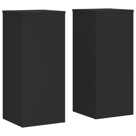 Vidaxx plantestativer 2 stk 30x30x70 cm forarbejdet træ sort