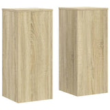 VidaXL plantestativer 2 stk 30x30x70 cm konstrueret træ sonoma eg