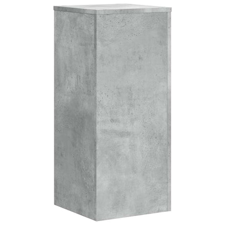 VidaXL plantestativer 2 stk 30x30x70 cm konstrueret træ betongrå